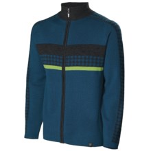 Neve Gabe Cardigan Sweater - Merino Wool (For Men) in Blue Spruce - Closeouts
