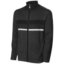 Neve Gabe Cardigan Sweater - Merino Wool (For Men) in Charcoal - Closeouts