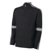 Neve Gordon Sweater - Merino Wool, Zip Neck (For Men) in Snow - Closeouts