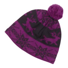 Neve Hazel Beanie Hat - Merino Wool (For Women) in Grape - Closeouts