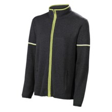 Neve Ian Cardigan Sweater - Cotton-Merino Wool (For Men) in Charcoal - Closeouts