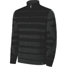 Neve Jackson Zip Neck Sweater (For Men) in Black - Closeouts