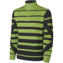 Neve Jackson Zip Neck Sweater (For Men) in Sprout - Closeouts