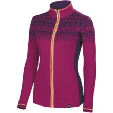 Neve Josephine Ultrafine Merino Wool Zip Sweater (For Women) in Raspberry - Closeouts