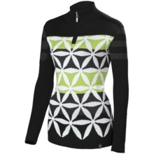 Neve Julia Ultrafine Merino Wool Sweater - Zip Neck (For Women) in Sprout - Closeouts