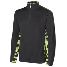 Neve Landen Sweater - Zip Neck (For Men) in Charcoal - Closeouts
