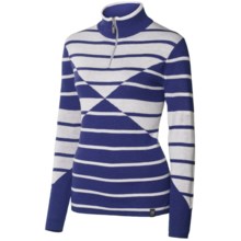 Neve Lindsey Sweater - Merino Wool, Zip Neck, Long Sleeve (For Women) in Cobalt - Closeouts