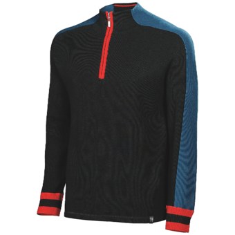 Neve Mason Sweater - Zip Neck (For Men) in Black