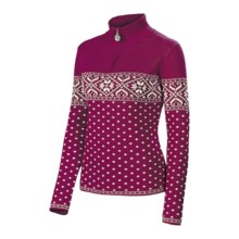 Neve Olivia Sweater - Zip Neck (For Women) in Claret - Closeouts