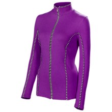 Neve Premiere Zip Shirt - Merino Wool-Silk, Lightweight, Long Sleeve (For Women) in Gem - Closeouts