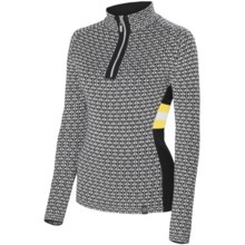 Neve Riley Sweater - Merino Wool Blend, Zip Neck (For Women) in Canary - Closeouts