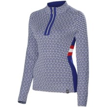 Neve Riley Sweater - Merino Wool Blend, Zip Neck (For Women) in Cobalt - Closeouts