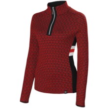 Neve Riley Sweater - Merino Wool Blend, Zip Neck (For Women) in Red - Closeouts