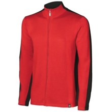 Neve River Cardigan Sweater - Full Zip (For Men) in Red - Closeouts