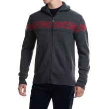 Neve Ryan Sweater - Merino Wool (For Men) in Charcoal/Wine - Closeouts