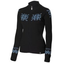 Neve Sienna Cardigan Sweater - Merino Wool, Full Zip (For Women) in Sea - Closeouts