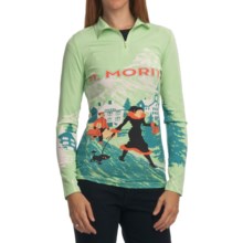 Neve St. Moritz Zip-Neck Top - Silk-Wool, Long Sleeve (For Women) in St Moritz - Closeouts