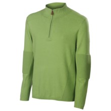 Neve Tom Sweater - Cotton-Merino Wool, Zip Neck (For Men) in Vivid Green - Closeouts