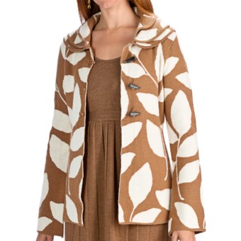 Neve Valerie Boiled Wool Jacket - Leaf Print (For Women)