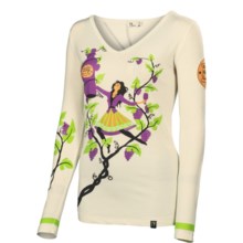 Neve Wine Girl V-Neck Base Layer Top - Long Sleeve (For Women) in Wine Girl - Closeouts