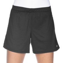 New Balance 2-Step Shorts - 5”, Built-In Brief (For Women) in Black - Closeouts