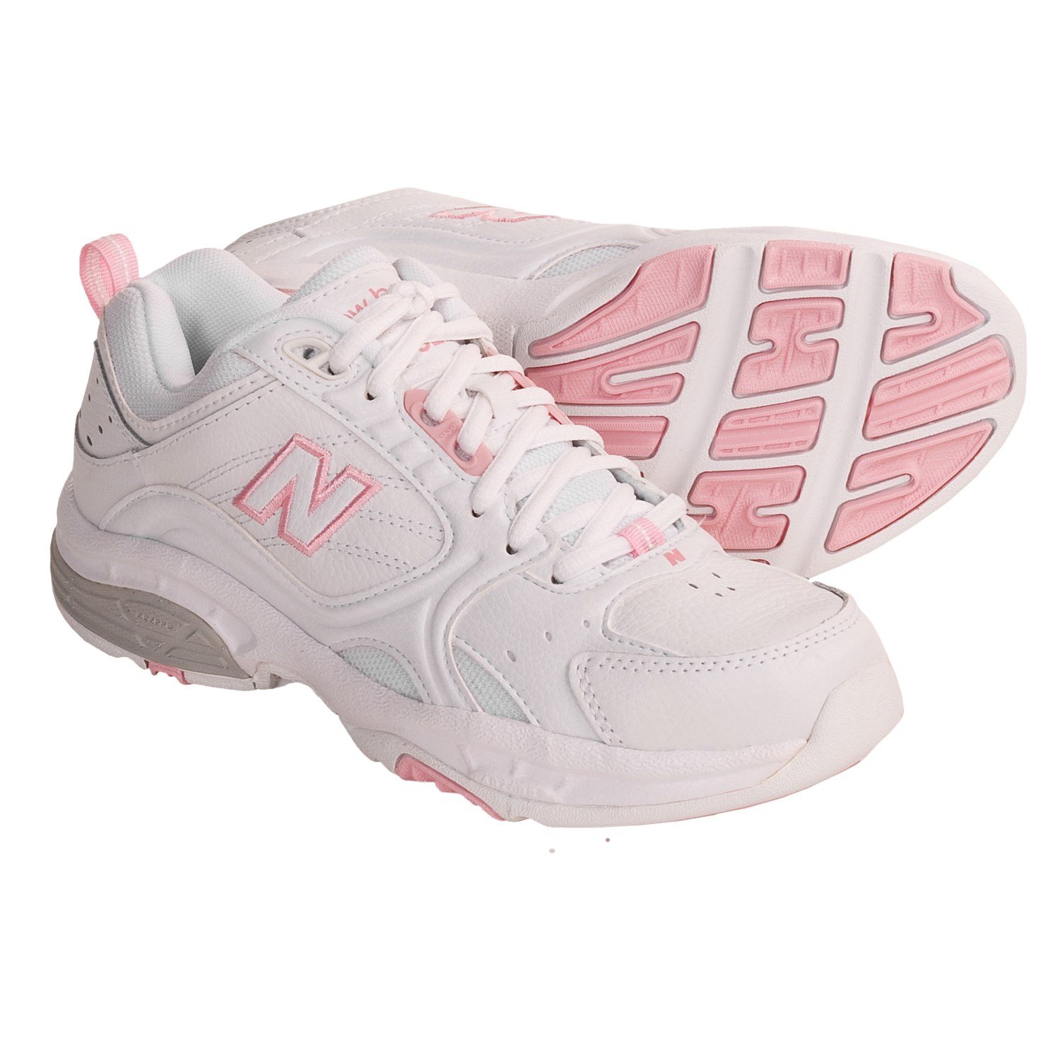 New Balance 622 Cross Training Shoes (For Women) in White/Inthepink
