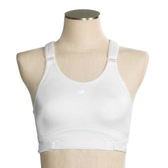 New Balance Bonita Run Crop Bra - High Impact (For Women) in White