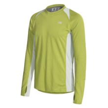 New Balance Cocona® Shirt - Long Sleeve (For Men) in Turtle Green/Moonstruck - Closeouts