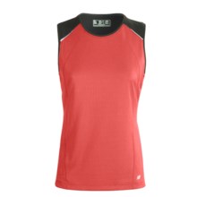 New Balance Cocona® Shirt - Sleeveless (For Women) in Cayenne/Black - Closeouts