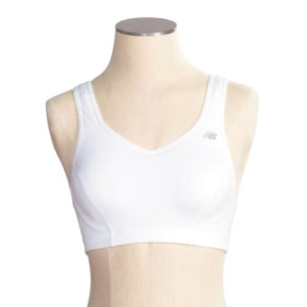 New Balance Fit Crop Sports Bra (For Women) in White