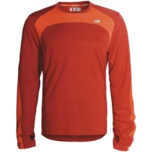 New Balance ICEFIL Shirt - Long Sleeve (For Men) in Pompeian Red/Grenadine - Closeouts