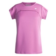 New Balance ICEFIL Shirt - UPF 40+, Short Sleeve (For Women) in Spring Crocus/Red - Closeouts