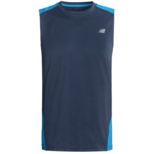 New Balance Less Is More Tank Shirt - Sleeveless (For Men) in Kinetic Blue - Closeouts