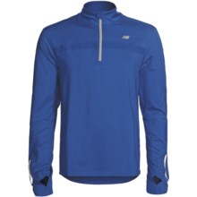 New Balance MegaHeat® Competitor Shirt - Zip Neck, Long Sleeve (For Men) in Limoges - Closeouts