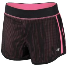 New Balance Mesh Shorts (For Women) in Pink Shock - Closeouts
