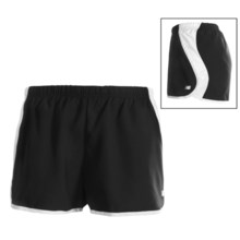 New Balance Momentum Run Shorts (For Women) in Black/White - Closeouts