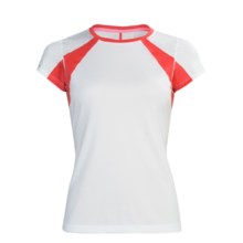 New Balance NBX Adapter T-Shirt - Short Sleeve (For Women) in White/Cayenne - Closeouts