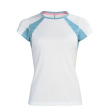 New Balance NBX Adapter T-Shirt - Short Sleeve (For Women) in White/Grotto Blue - Closeouts