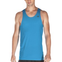 New Balance NBX Minimus Singlet Top - Sleeveless (For Men) in Kinetic Blue - Closeouts