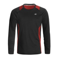 New Balance Run Shirt - Long Sleeve (For Men) in Black - Closeouts