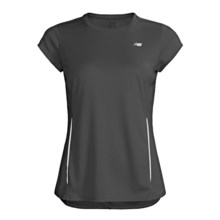 New Balance Tempo 2.0 Shirt - UPF 20+, Short Sleeve (For Women) in Black - Closeouts