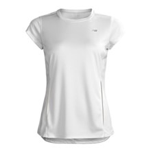 New Balance Tempo 2.0 Shirt - UPF 20+, Short Sleeve (For Women) in White - Closeouts