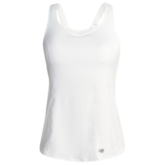 New Balance Versatility Cami Tank Top - Built-In Sports Bra (For Women) in White