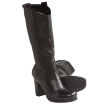 Nicole Govern Leather Boots (For Women) in Black - Closeouts