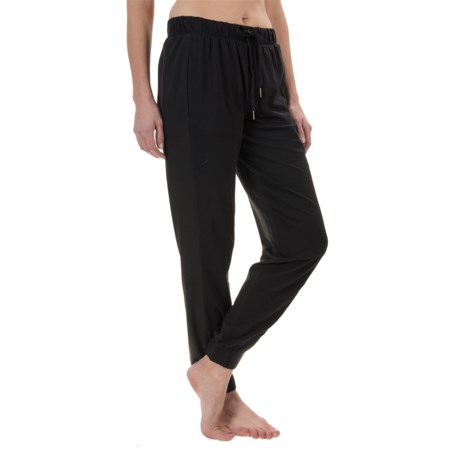 nicole miller linen jogger pants