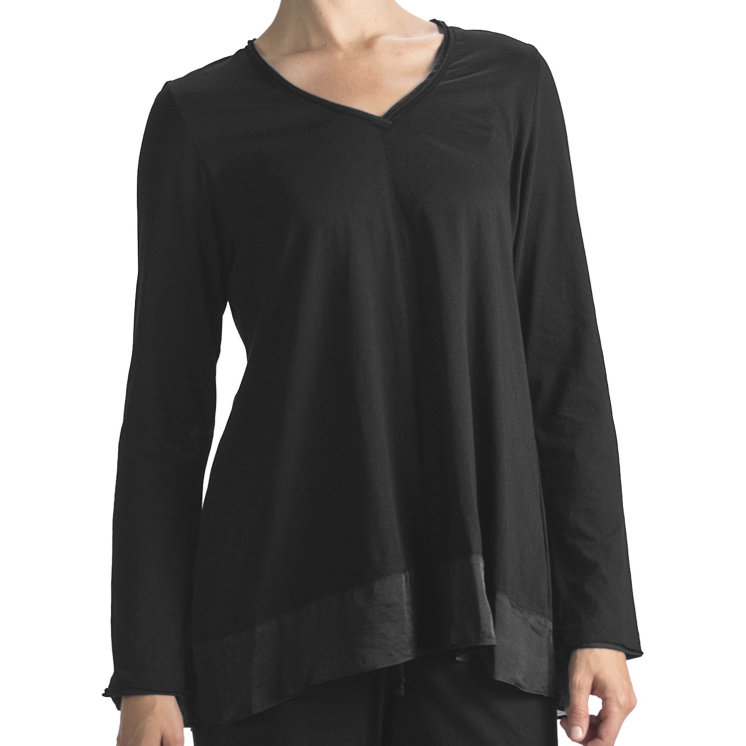 Long+Shirts+For+Women ... Miller Satin-Trimmed Swing Shirt - Long Sleeve (For Women) - Save 41%