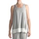 Nicole Miller Satin-Trimmed Swing Tank Top (For Women)