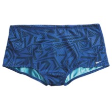 Nike Angled Lanes Mesh Swim Briefs - Reversible (For Men) in Varsity Royal - Closeouts