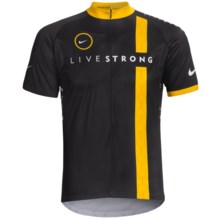 Nike Livestrong Cycling Jersey - Zip Neck, Short Sleeve (For Men) in Black - Closeouts