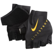 Nike Livestrong TT Fingerless Cycling Gloves (For Men and Women) in Black - Closeouts